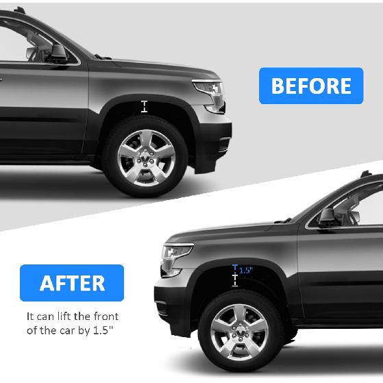 Wsays 1.5 Inch Front Leveling Lift Kit Spacer Compatible With Chevy Silverado Fit GMC Sierra GM 1500 LM 2007-2024