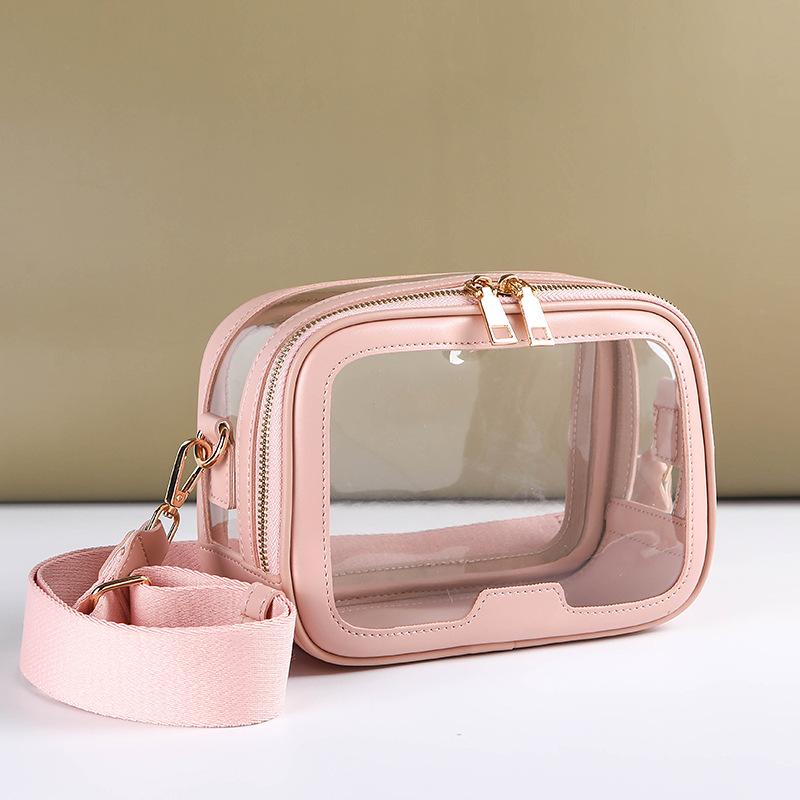 New Transparent Crossbody Bag for Women Fashionable Makeup Bag Women's Shoulder Bag