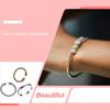 Alloy Man Bracelet Open End Electroplated Anti-rust Fashionable Decorative Replacing Bangle Jewelry Birthday Gift