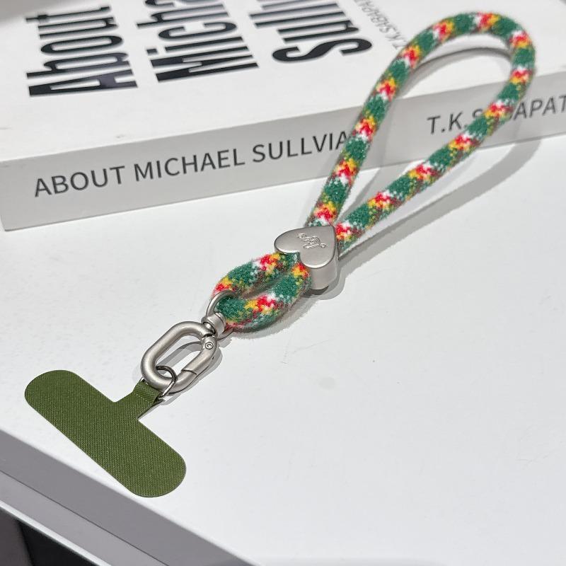 New Trendy Color Dopamine Plush Wrist Lanyard Mobile Phone Rope Anti-lost Water Cup Rope Mobile Phone Lanyard Pendant Rope