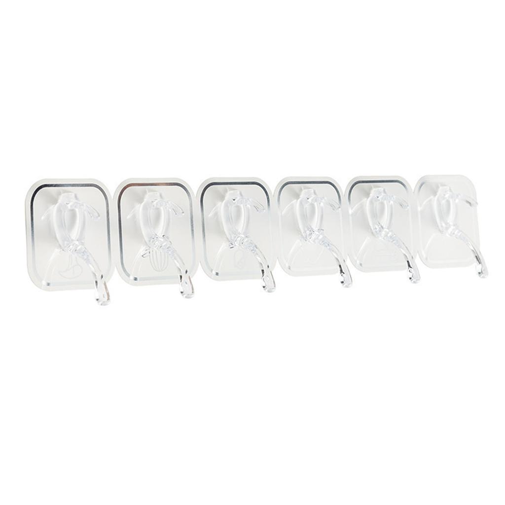 Acrylic Wall Hook Punch Free Self Adhesive Multifunctional Cuttable Wall Hook Rack for Kitchen