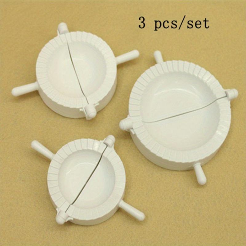 

3-Piece Dumpling Mold Set - Quick-Press Plastic Clips for Perfect Dumplings - Easy-to-Use Kitchen Tool for Home Cooking