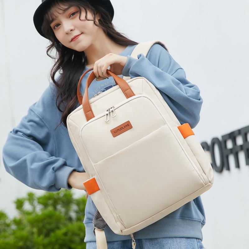 Backpack for Women Simple and Fashionable Computer Bag Waterproof Oxford Cloth Workplace Women Commuting Casual Backpack