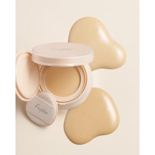 Fujiko Osai Pact 01 Light Beige 4.5g (with Puff) Foundation Retouch Cream Moisturizing Whitening Tone Up