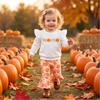 Kleinkind Mädchen Halloween Kürbis Stickerei Langarm Rundhals Pullover Sweatshirt und Elastische Taille Ausgestellte Hose Set