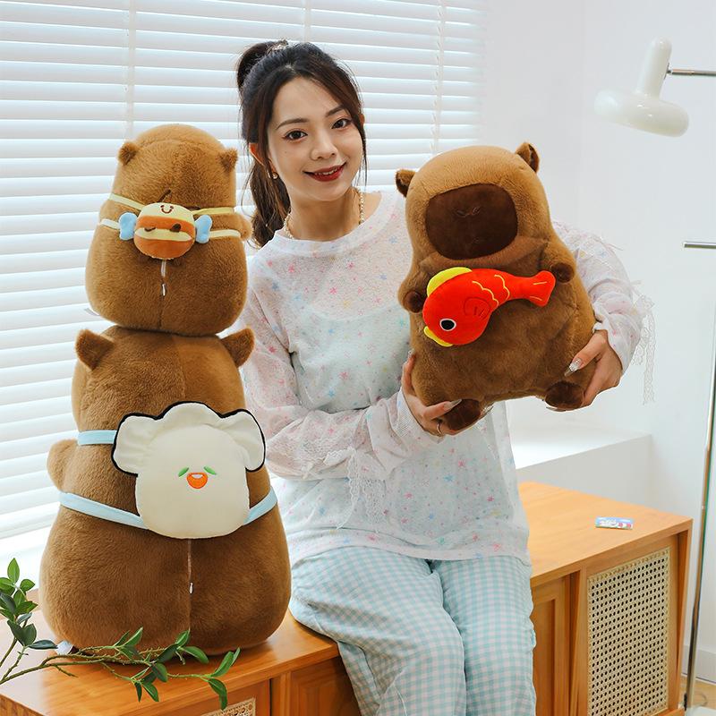 New Bee Oysters Capybara Kapibara Plush Toy Doll Children's Birthday Gift Doll Ornament