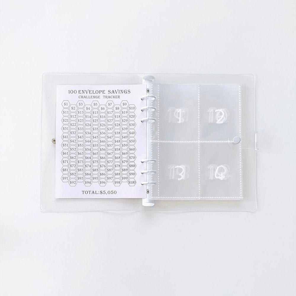100 Envelope 100 Envelope Savings Challenge Money Saving A5 Budget Binders Set Girls Boys