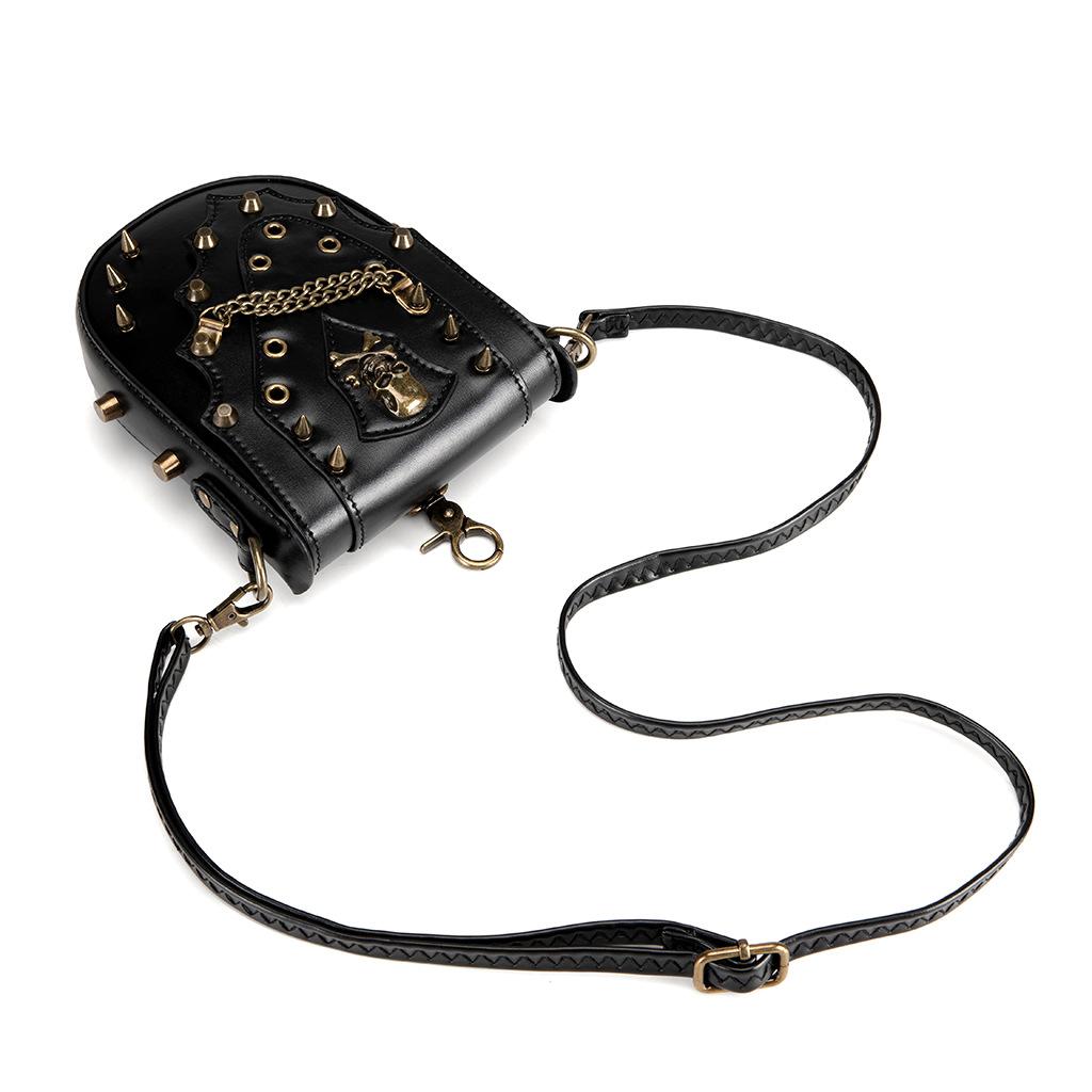 Steampunk Women's Single-shoulder Bag, Heavy Industry Retro Dumpling Bag, Women's Versatile Underarm Loose Change Mobile Phone Bag