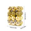 Weihnachtsbaumkugeln Ornamente Kürbiskugel Anhänger 3CM Glänzende Dekorationen Hängende Christbaumkugel Anhänger Bruchsicheres Ornament Set