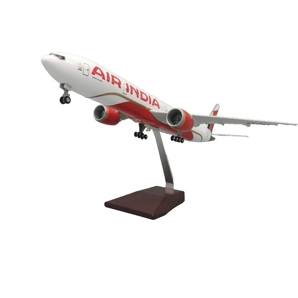 Модель самолета 47 см B777 Air India миниатюрный самолет смола игрушечные самолеты для детей Реплика Коллекционный