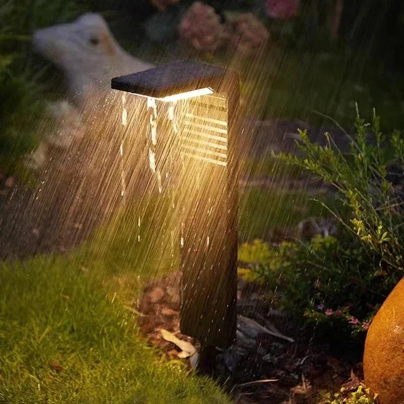 Outdoor Solar Garden Light Charging Torch Landscape Led Landscape Garden Lawn Spike IP65 Waterproof Led Path Lighting 2