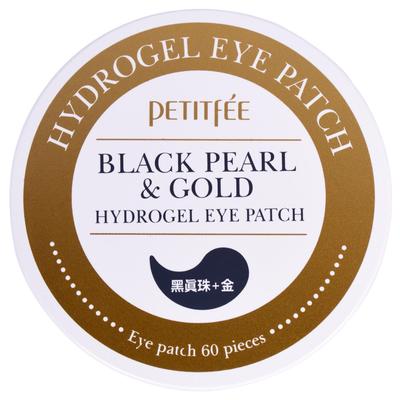 Patch idrogel per gli occhi con perle nere e oro, 60pz