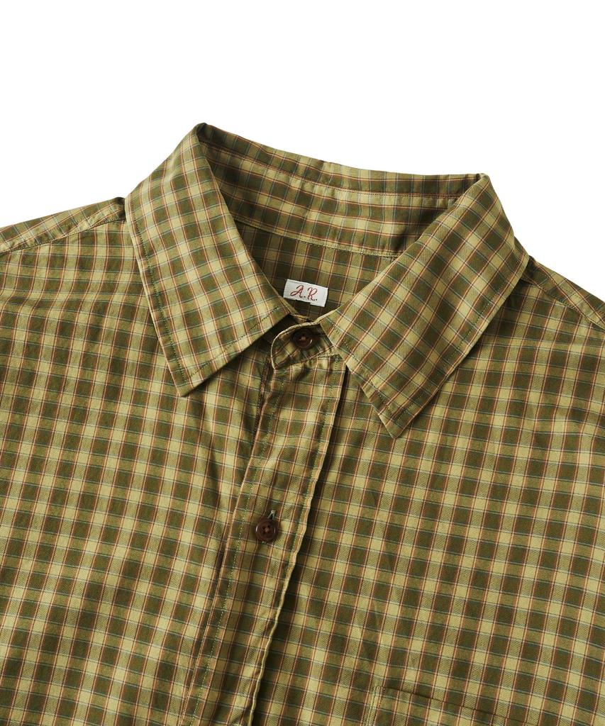 Digeule Le Mare Check Shirt Olive