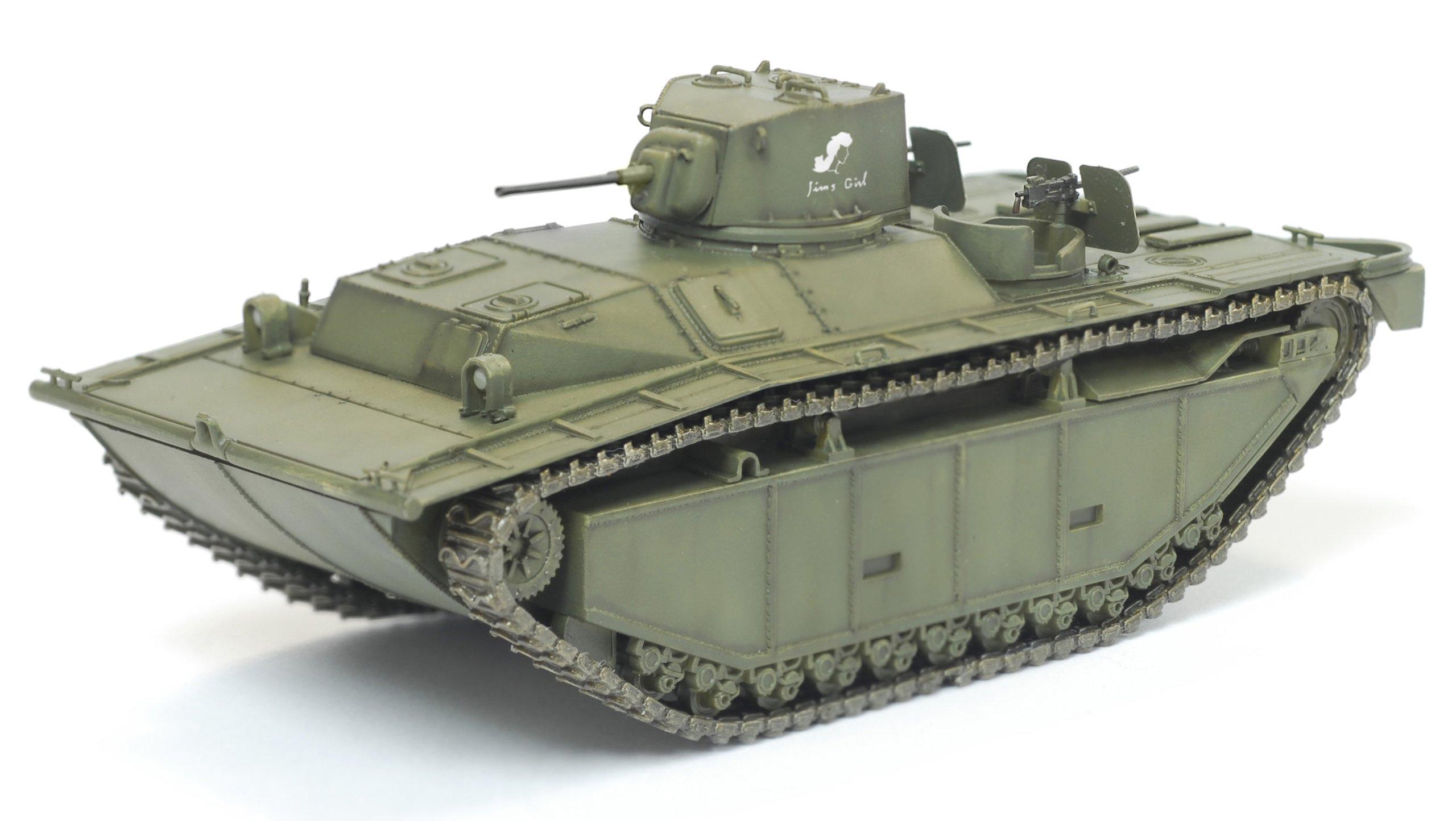 

Dragon WWII US Marine Corps LVT 708th Amphibious Vehicle Battalion Okinawa 1945 1/72 A-1 (Finished Model)