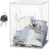 A84X-Clear Acrylic Piggy Bank With Lock Key, Reusable Money Saving Box For Adults Kids For Birthday