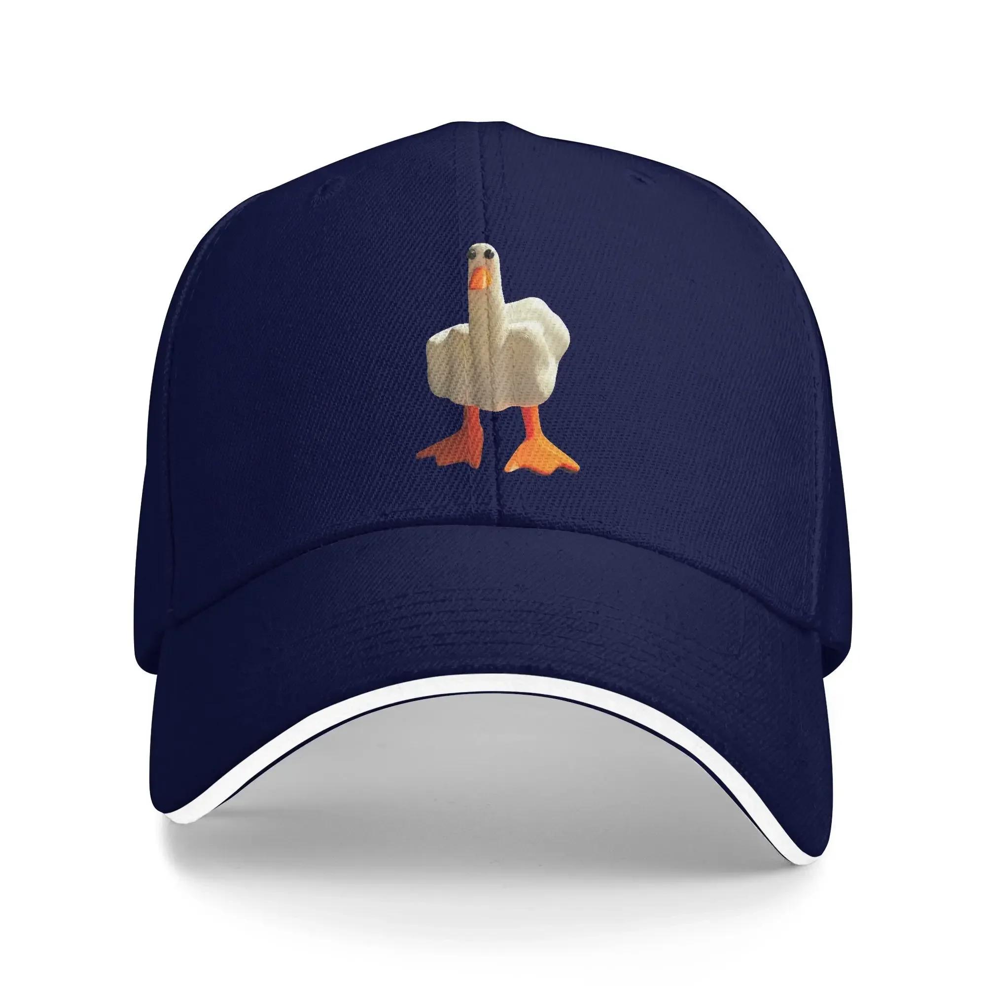 

Summer Casual Baseball Cap 3D Animals Outdoor Sports Trucker Hat For Unisex WoUnisex Sun Middle Finger Duck Vintage Snapback Cap One Size