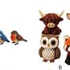 4 Pezzi Animali Fai da Te Carini Arte con Perline Mini Decorazione da Scrivania Kit Mosaico Artistico con Perline Colorate & Istruzioni Adatto ai Principianti
