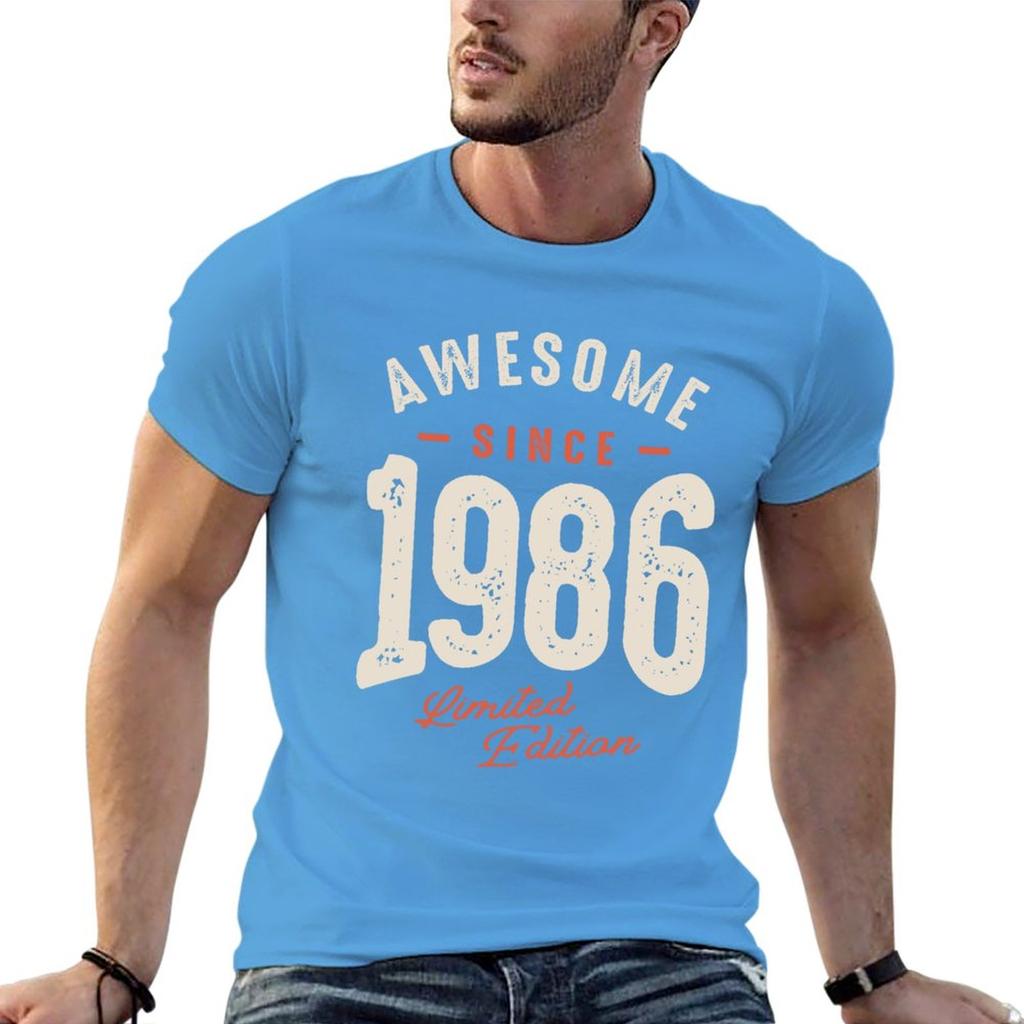 Neu Super Seit 1986 - 36. Geburtstag Retro Klassisches T-Shirt koreanische Mode neue Ausgabe T-Shirt übergroße T-Shirts für Männer