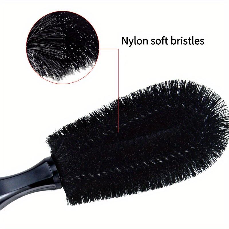 [Durable Tire Brush] Ergonomic Multi-Vehicle Tire Brush | Sparkling Finish, Easy Grip for Efficient, Safe Rim Cleaning - Durable