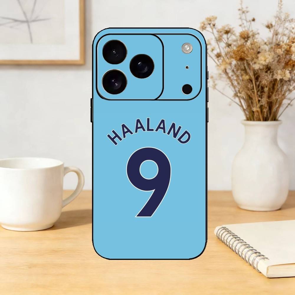 The Norwegian Hammer Erling Haaland Phone Case Silicone black Soft For IPhone 17,16,15,14,13,12,11,SE,Plus Pro Max iPhone12PRO