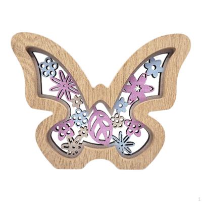 Figurine de Papillon en Bois pour Décoration de Maison