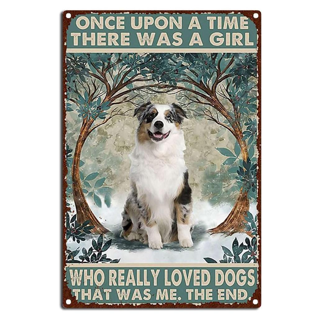 Metal Tin Signs Plaque A Girl Loved Cat Wall Decoration Vintage Iron Painting Art Posters for Man Cave Home Cafe Garden Club