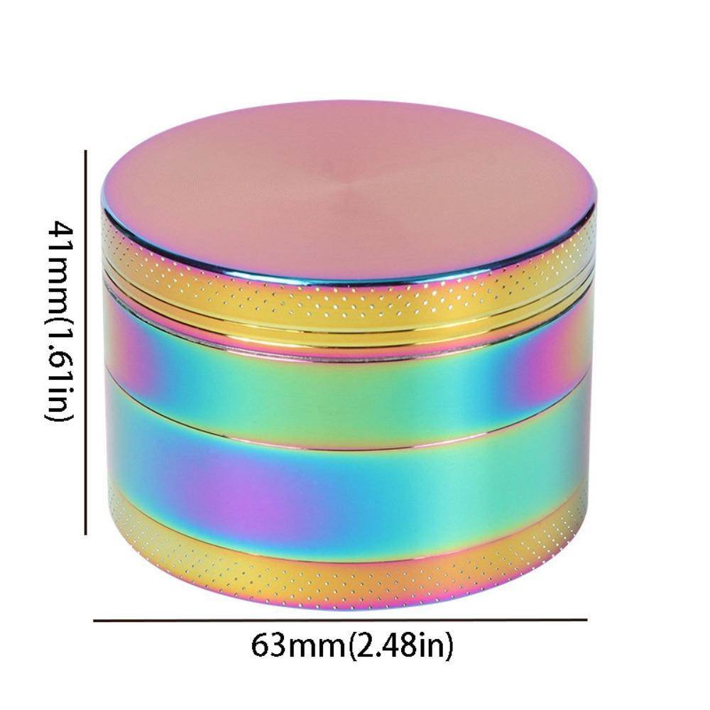 Grinder Zinc Alloy 4-Layer Grinder Non-Stick Coated Pollen Scraper Metal Grinder 40mm Size Portable Grinder Rolling Accessories