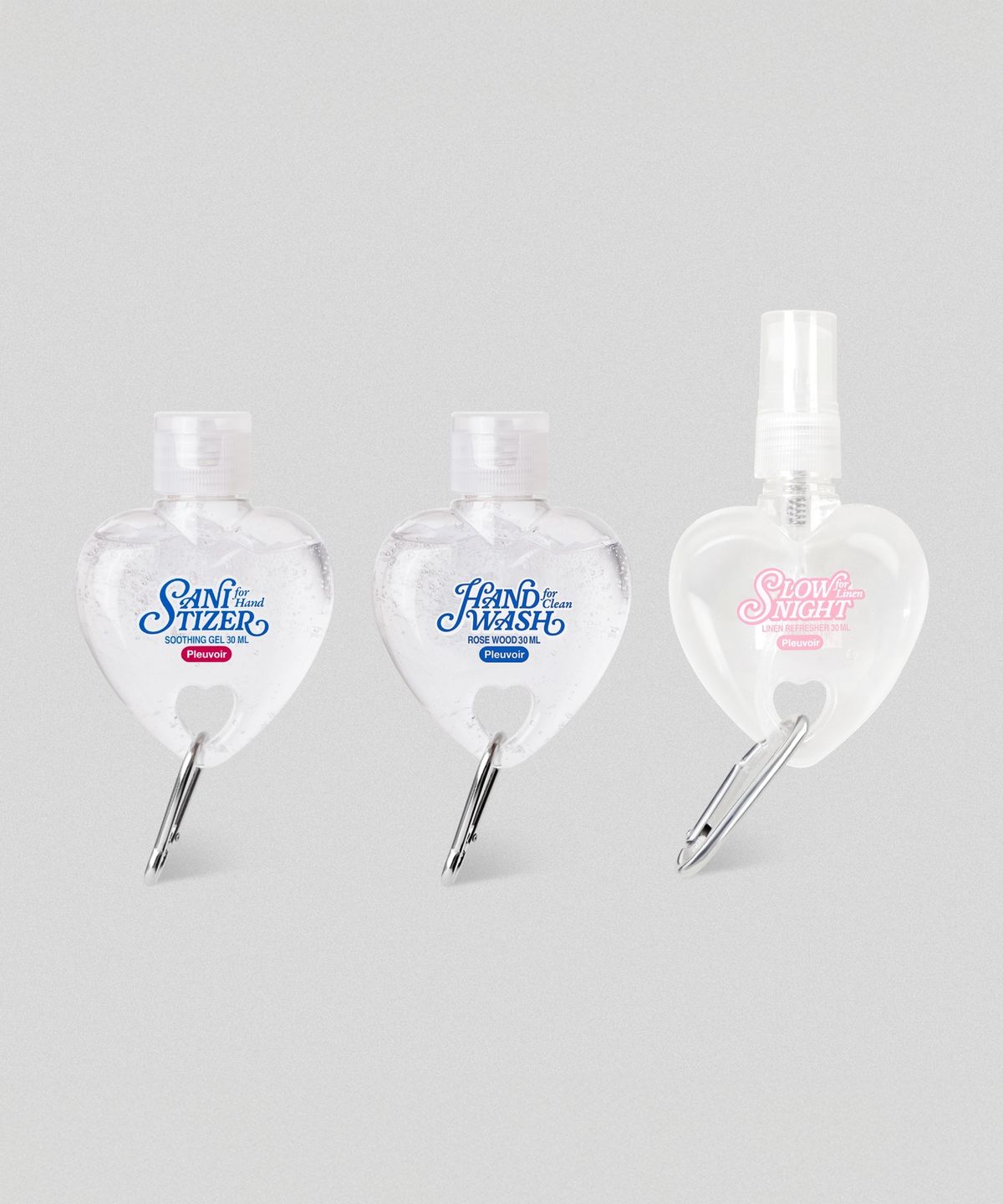 Heart Keyring Trio Set