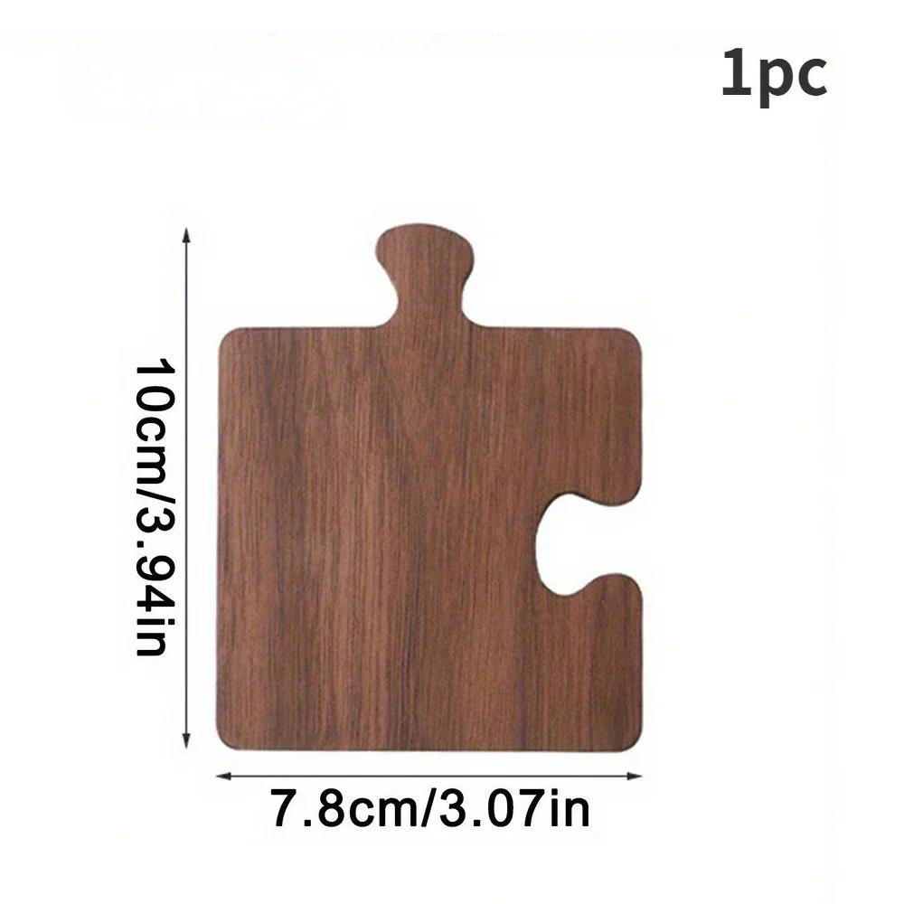 Walnuss-Untersetzer, Holzscheit-Untersetzer, Restaurant-Dekor, Massivholz, hitzebeständiger Tischplattenschutz, isolierter Holz-Puzzle-Kaffee-Untersetzer