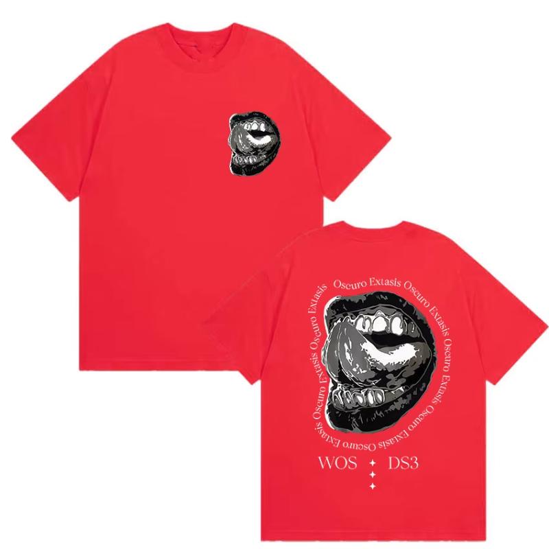 

Rapper Wos Ds3 2025 Merch Graphic Tshirt Unisex Women Pop Music Fashion Short Sleeve Tshirts Hip Hop High Quality Cotton T Shirt S