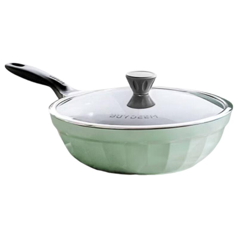Beiding 32cm Pleated Moon Porcelain Non-stick Frying Pan