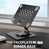 Aluminum Adjustable Tablet Stand Holder with 360 Rotating Base for Drawing Video Conferencing Watching Movie Accessories