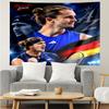Zverev Print Tapestry, Backdrop, Easy Setup, Ideal for Bedroom, Office & Living Room, with Aesthetic Wall Hanging Decor.