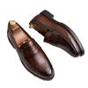 22 new leather shoes breathable youth British round head business dress leather shoes