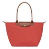 Drukknopsluiting met logo Polyamide Draagtas Boodschappentas Handtas Dames tomatenkleur L1899089P94