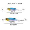 5Pcs Propeller Noise Baits Topwater Fishing Lures Propeller Tractor Hard Baits Fish Hook for Saltwater and Freshwaters