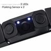 License Plate Frame Monitor Parking Sensor Radars Rearview Backup Camera 3 in 1