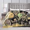Grogu W-Warss Baby Yodas Flannel Blanket  Soft Throw Blanket for Couch Bed Decorative Fashion Bedspread Sofa Bed Cover