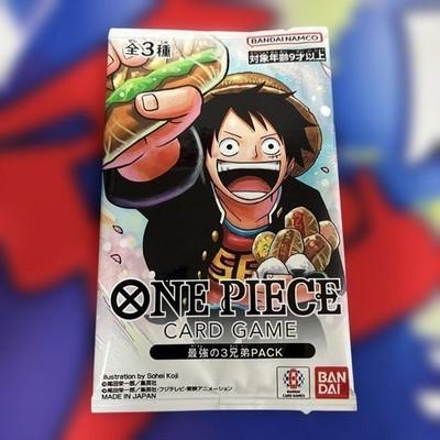 ONE PIECE Card Game Strongest 3 Brothers Pack Saikyo Jump Sealed Japan