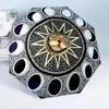 Celestial Moon And Stars 8-Frame for Travel, camping, Casual Lightweight Portable Umbrella, Essential for every family Holidays Birthday Gift