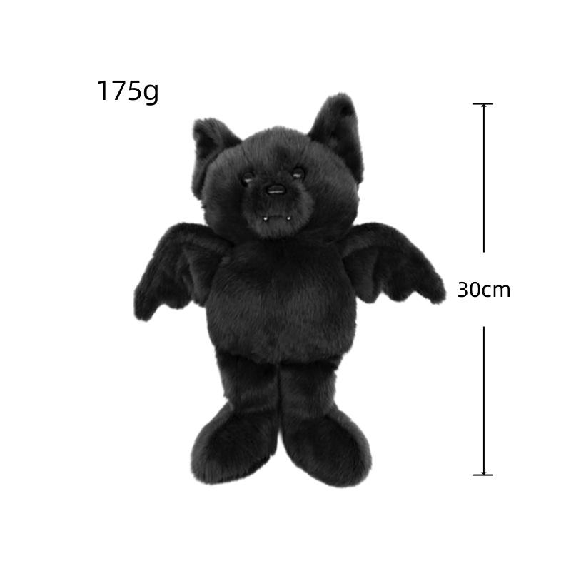 Build A Bear Bewegliche Fledermaus Plüschtier Zubehör Puppe Merch Plüsch Fledermaus Spielzeug Halloween Weihnachtsgeschenk 1PCS black