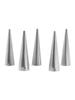 12pcs Conical Tubes Cream Molds Bread Moulds Stainless Steel  Croissants Cone Horn Spiral Roll Pastry Cake Baking Tool ZXH