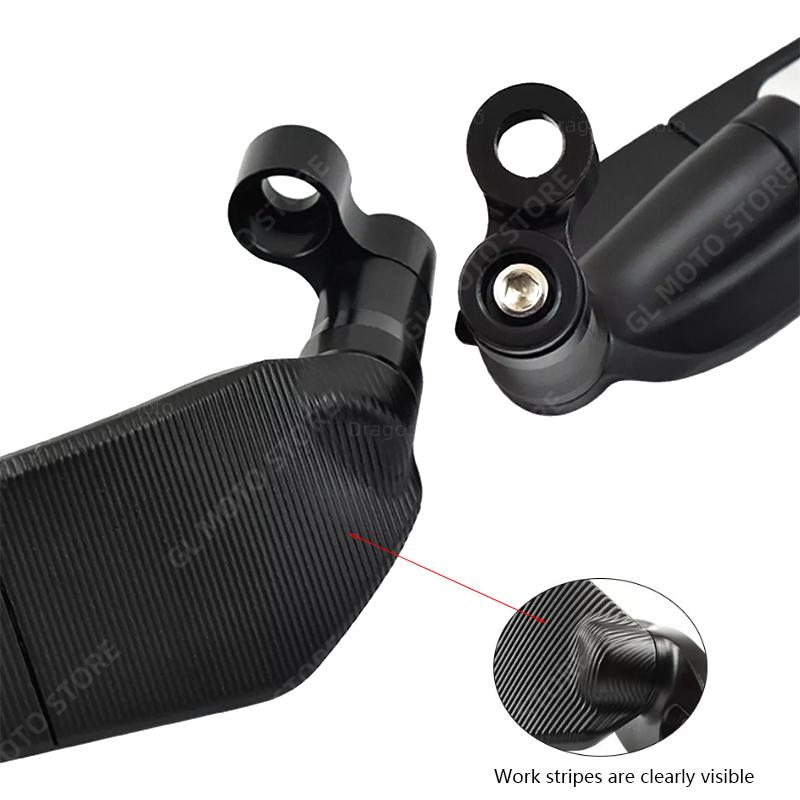 For Yamaha FZ6 FZ-6 FZ6N FZ6S FAZER Motorcycle Wind Wing Side Rearview Mirror Adjustable Rotating Motorbike Accessories