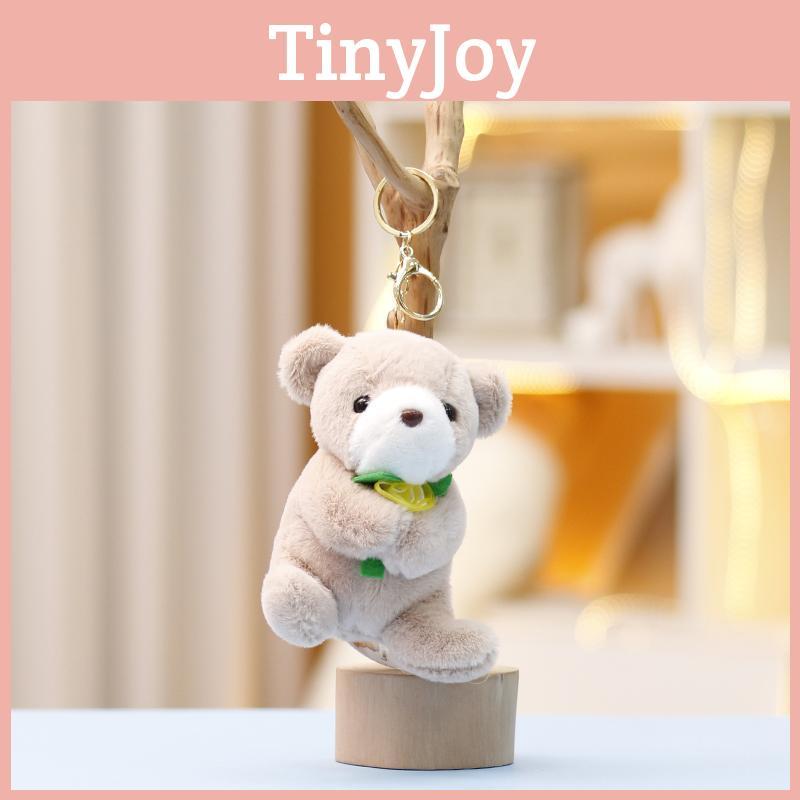Bear Dog Cat Plush Toy Keychain Backpack Decorations Pendant Gift Cartoon Doll