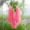 12pcs-Wisteria Home Decoration, Artificial Flower Vine Belt, Shopping Mall, Wedding Decoration, Arched Vine Atmosphere Layout