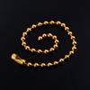 Gold Plated Stainless Steel Bead Bracelet for Women Girl Anklet Link Foot Hand Chain Ball Round Rolo Jewelry Accessories
