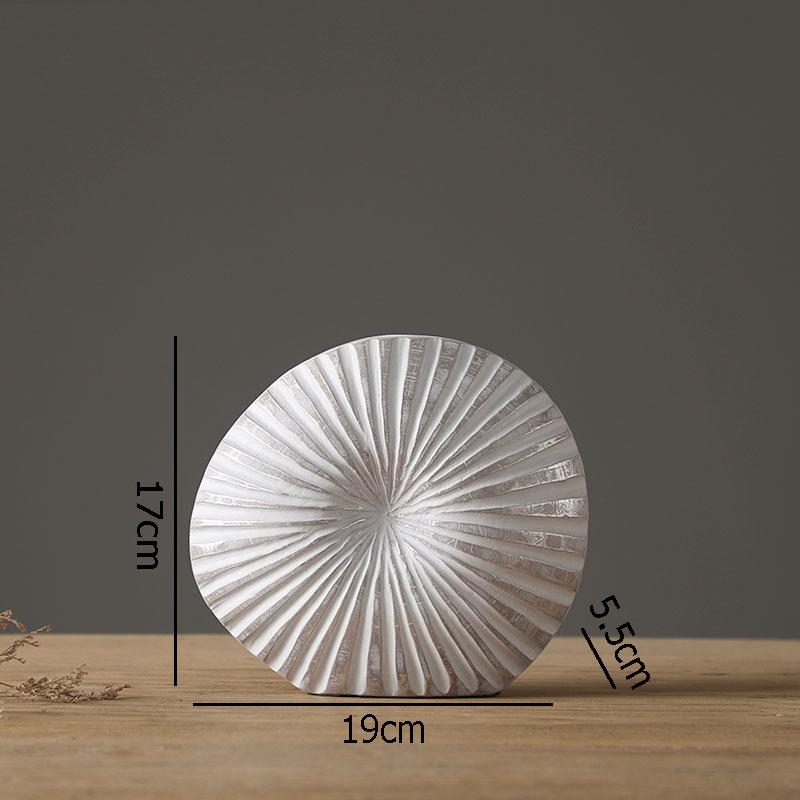

Silver Plated Vase Singular Ellipse Flower Arrangement Artificial Flowers Use Flower Vases Resin Crafts Living Room Decoration