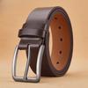 Leather Belts for Man High Quality Plus Long Size Male Pin Buckle Waist Belt Strap