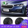 Autocolant Auto Nou 2025 Insignă Fibra de Carbon 8/9/10cm Emblema Capotă Față Mașină Autocolant Logo Portbagaj Spate Pentru Skoda Octavia Fabia Superb Ka