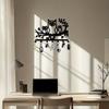 Owl Shaped Metal Key Hanger Wall Mount 7 Hooks Durable Rustproof Home Storage